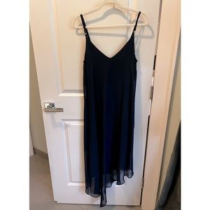 Navy Blue Flowy Slip Dress